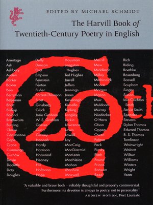 cover image of The Harvill Book of 20th Century Poetry in English